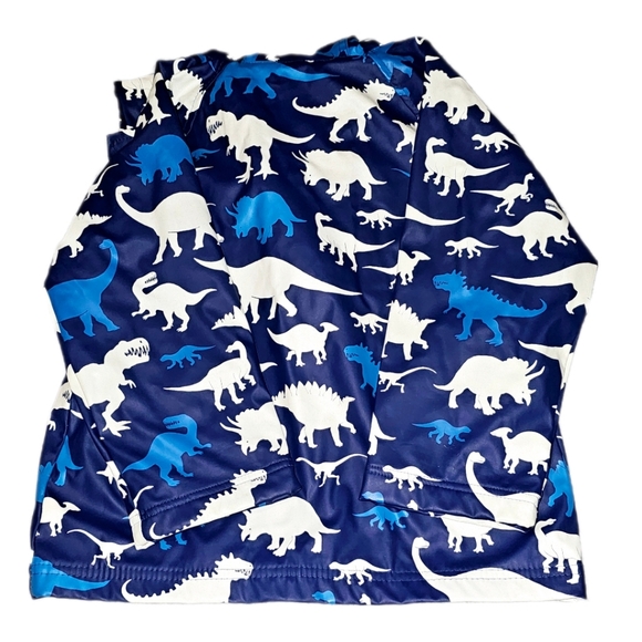 *NWOT* Hatley Boys Real Dinosaurs Color-Changing Button Up Raincoat - Picture 6 of 13